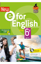 New e for english 6ème - anglais ed.2021 - livre de l'élève