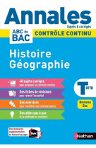 Annales bac 2024 - histoire géographie terminale- corrigé