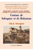 Salvagnac et rabastens (cantons de). monographies communales