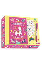 Mon carnet top secret licorne - coffret avec accessoires