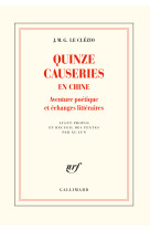 Quinze causeries en chine