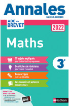 Annales brevet 2022 maths - corrigé