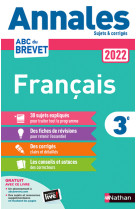 Annales brevet 2022 - français - corrigé