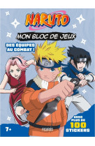 Mon bloc de jeux naruto (+ stickers) - des équipes au combat !