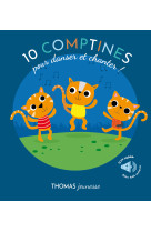 10 comptines pour danser et chanter ! chats livre sonore