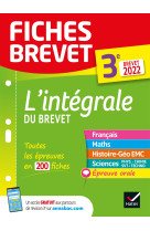 Fiches brevet l'intégrale du brevet - tout-en-un 3e brevet 2022