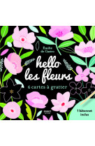 Cartes à gratter mini - hello les fleurs