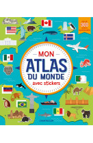 Mon atlas du monde avec stickers