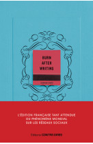 Burn after writing (bleu) - l'édition française officielle