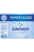 Pochette canson 12 feuilles calque a4 90g