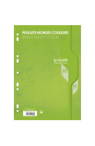 Copies mobiles perforees seyes a4 vert sachet/100