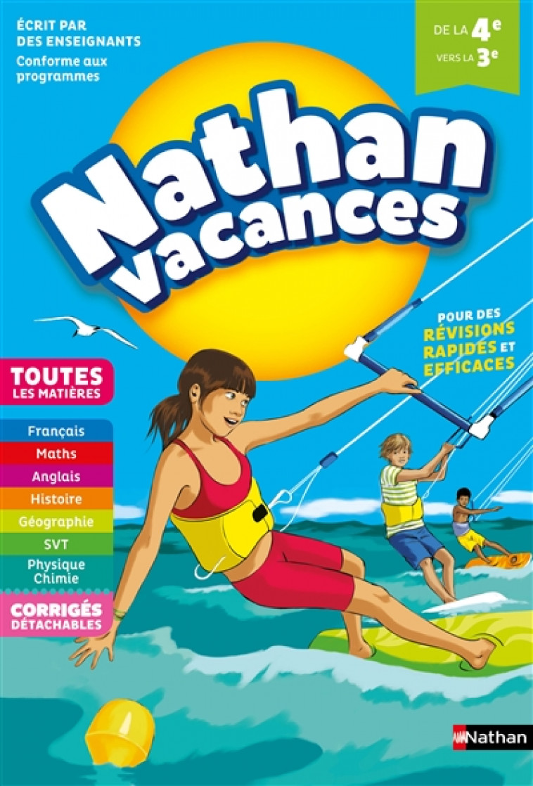 NATHAN VACANCES COLLEGE TOUTES LES MATIERES 4E VERS LA 3E - BERNARD/COGNIE/MANNS - CLE INTERNAT
