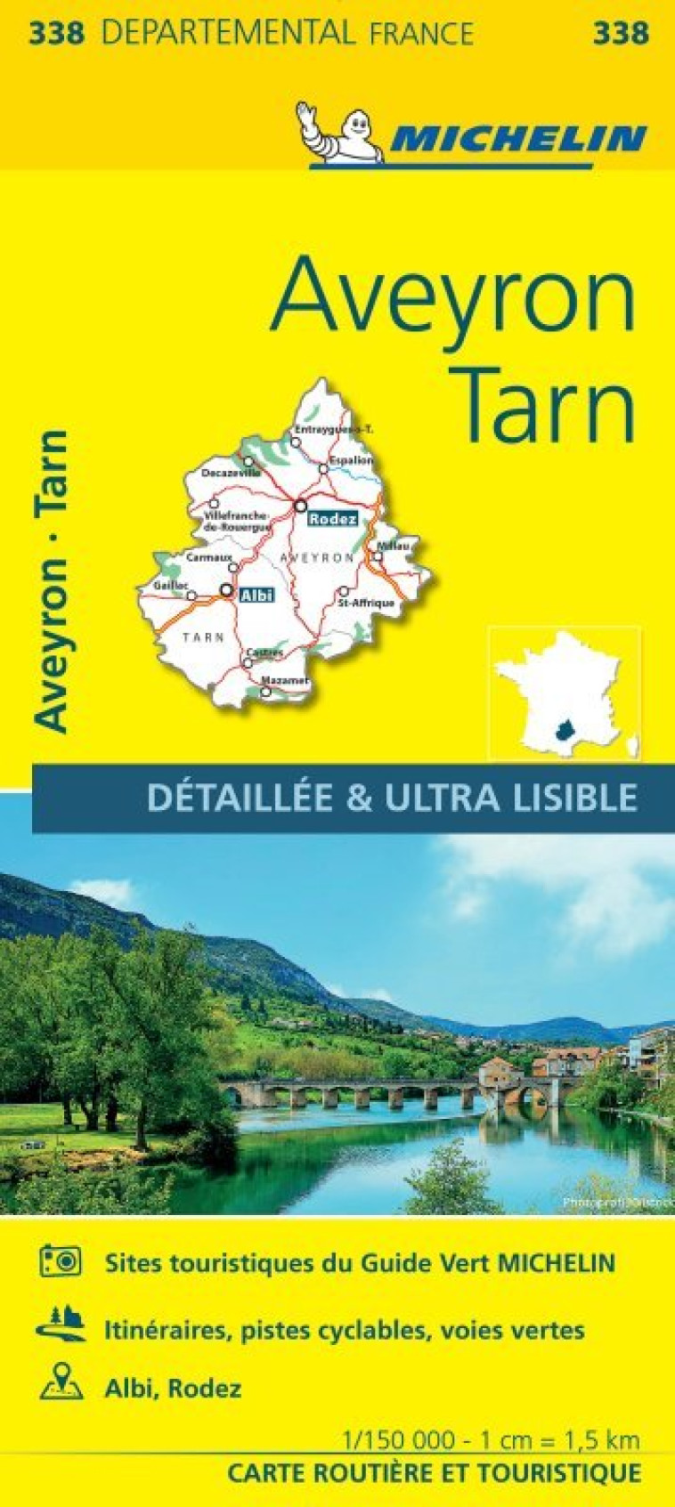 CARTE DEPARTEMENTALE AVEYRON, TARN - XXX - MICHELIN