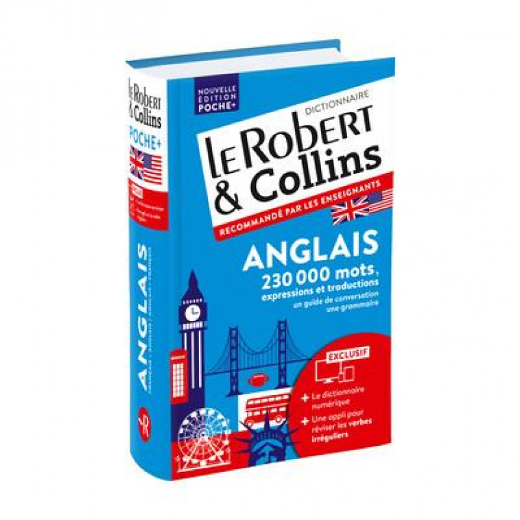 ROBERT & COLLINS POCHE + ANGLAIS - COLLECTIF - LE ROBERT
