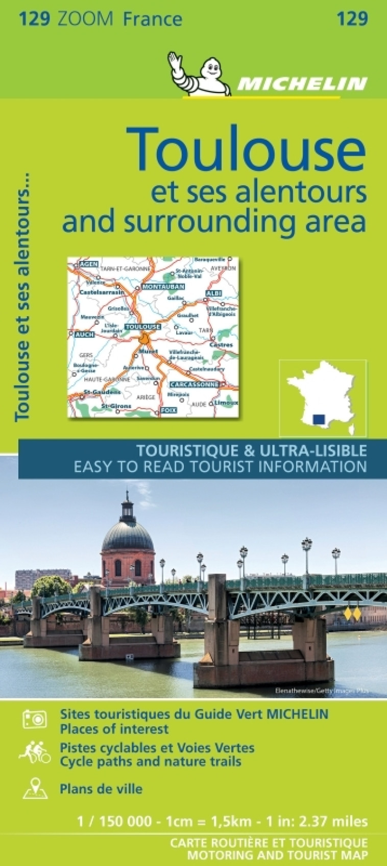 CARTE ZOOM FRANCE - CARTE ZOOM TOULOUSE ET SES ALENTOURS - XXX - MICHELIN