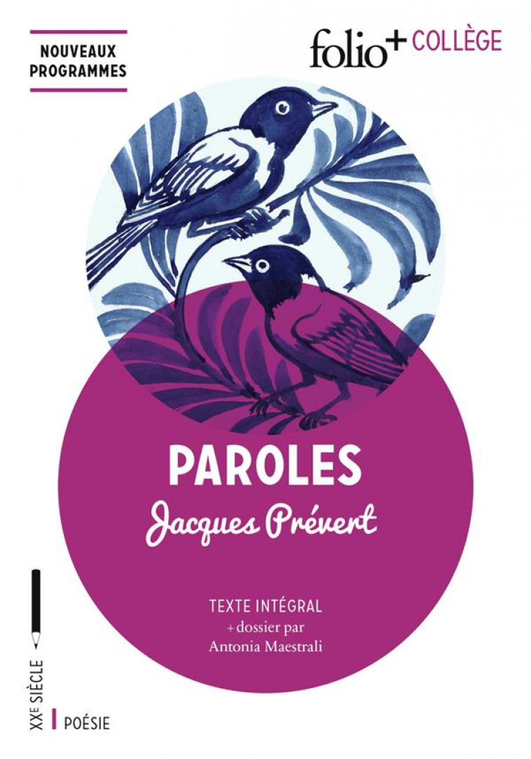 PAROLES - PREVERT JACQUES - Gallimard