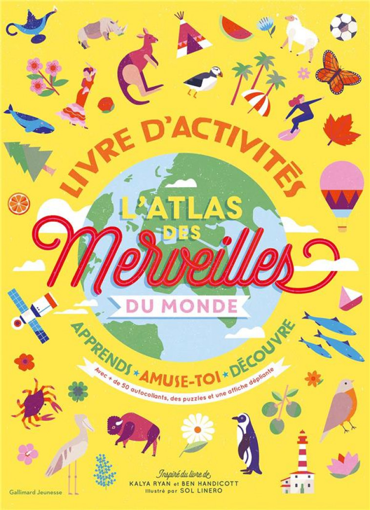 L'ATLAS DES MERVEILLES DU MONDE - LIVRE D'ACTIVITES - RYAN/HANDICOTT - GALLIMARD
