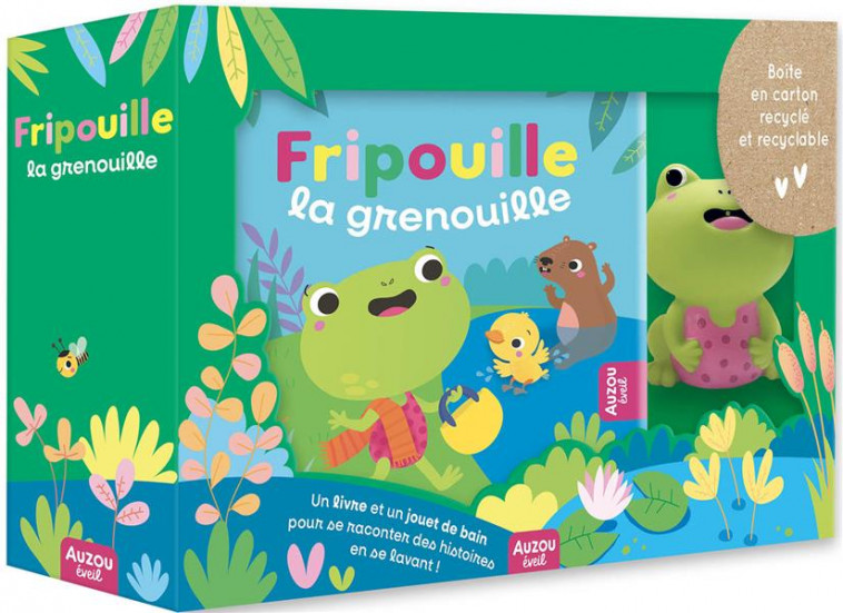 MON PREMIER LIVRE DE BAIN - FRIPOUILLE LA GRENOUILLE (VALISETTE CARTON) - MARTINEZ PENA SIGRID - PHILIPPE AUZOU