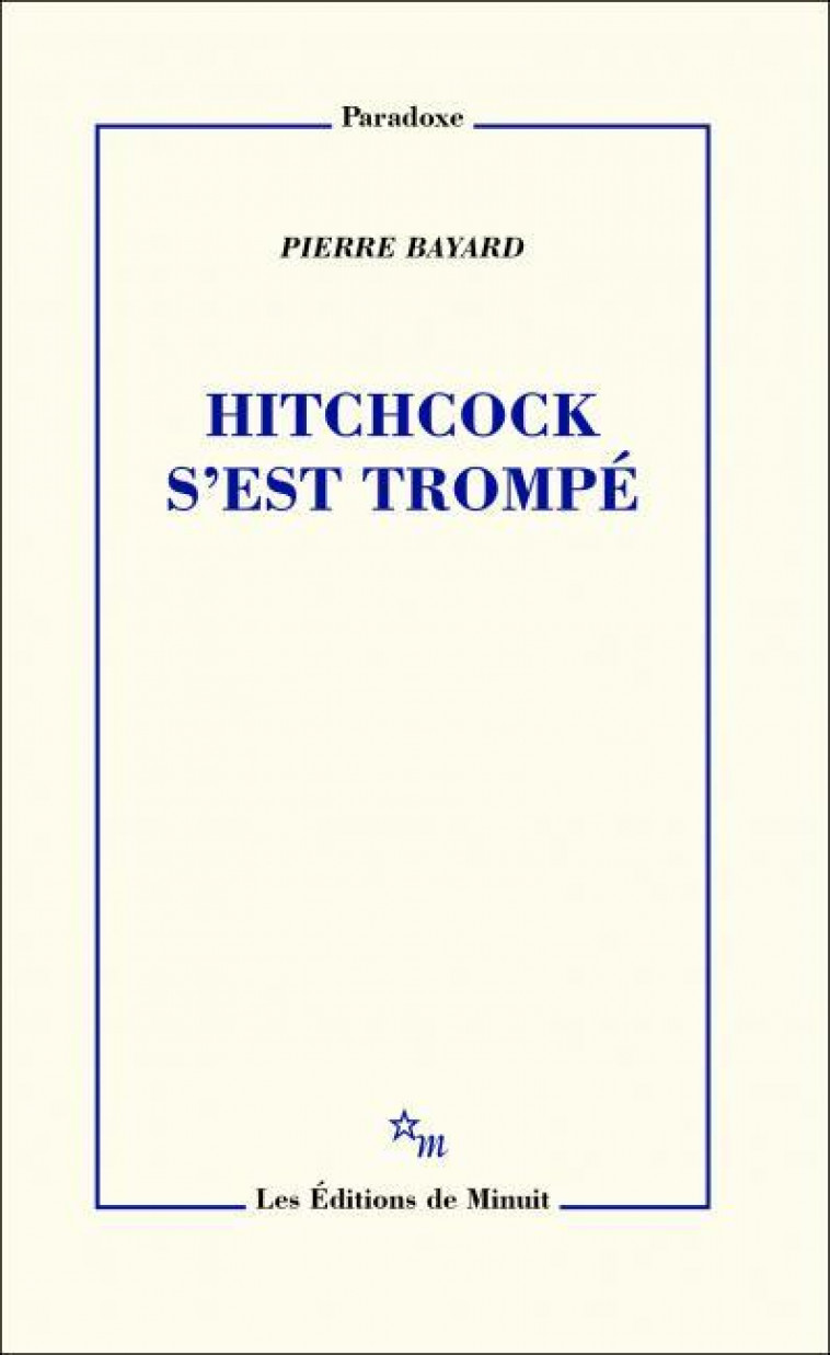 HITCHCOCK S-EST TROMPE - BAYARD PIERRE - MINUIT