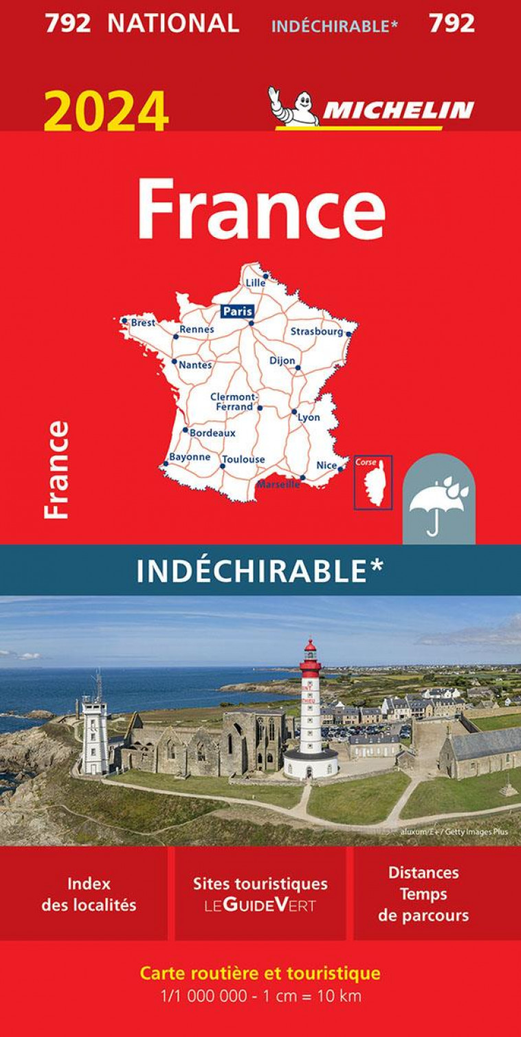 CARTE NATIONALE FRANCE 2024 - INDECHIRABLE - XXX - MICHELIN