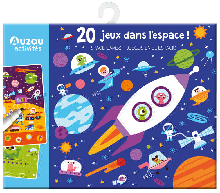 MA POCHETTE DE JEUX - 20 JEUX DANS L-ESPACE ! -  PRETEND FRIENDS - AUZOU