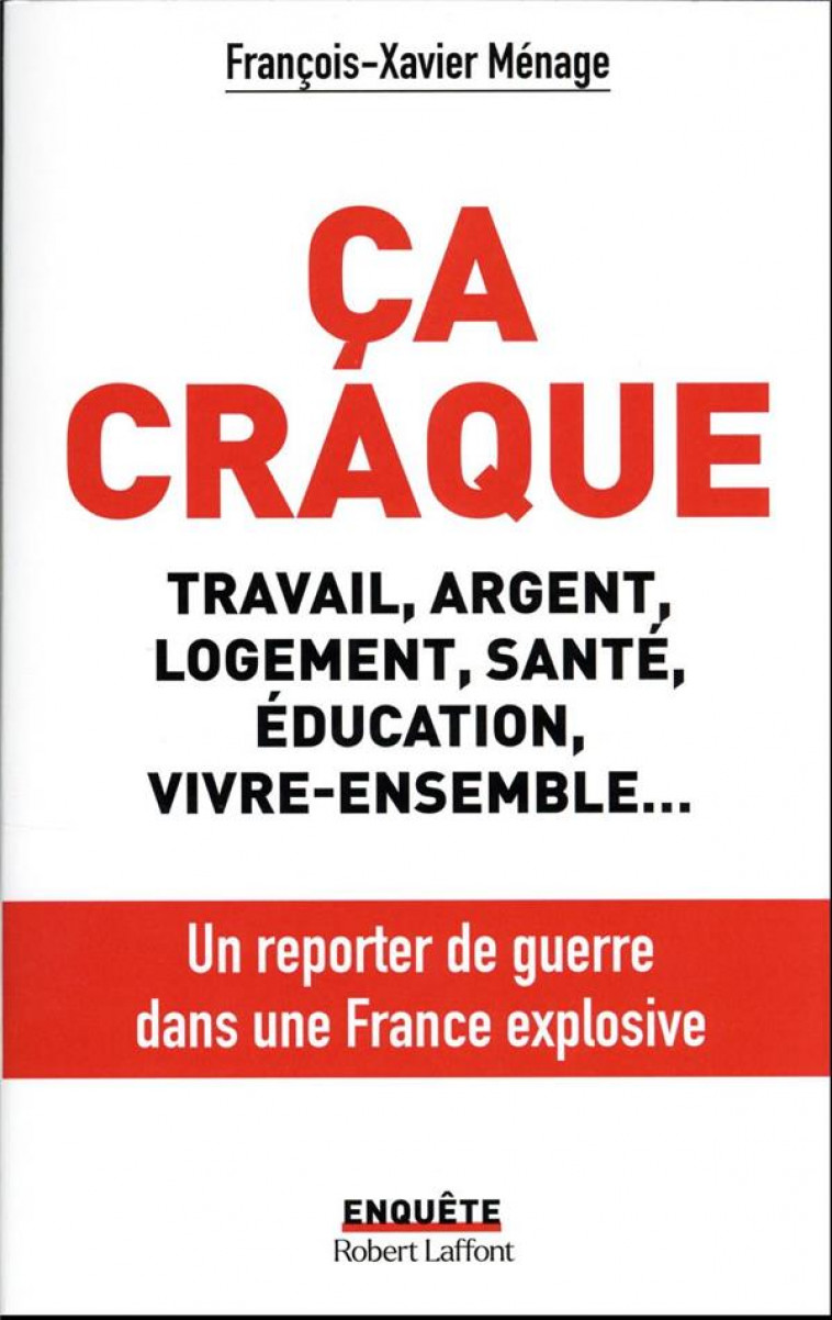 CA CRAQUE - MENAGE F-X. - ROBERT LAFFONT