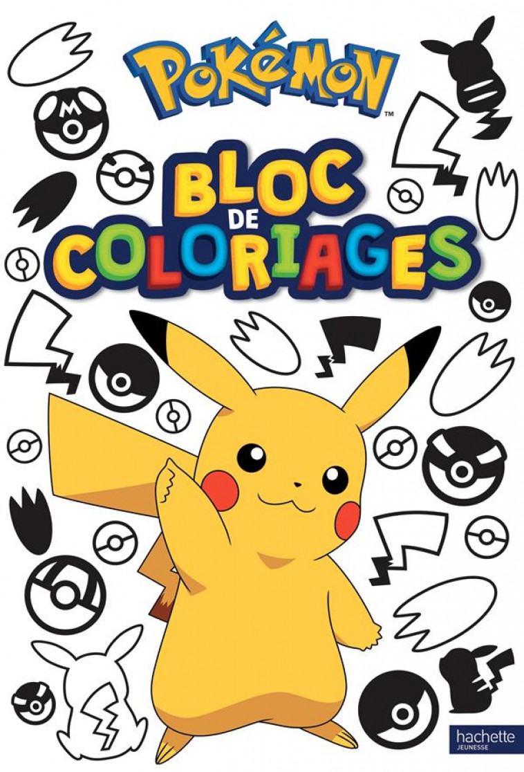 POKEMON  -  BLOC DE COLORIAGES - COLLECTIF - HACHETTE