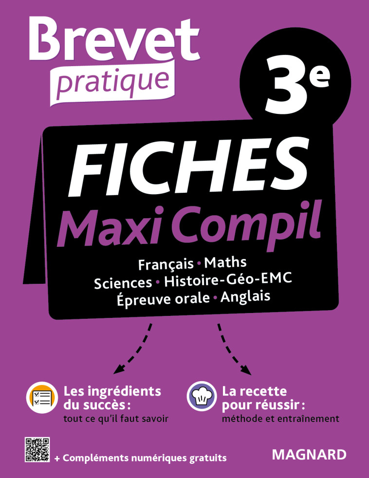 Brevet Pratique Maxi-Compil de fiches la totale 3e Brevet 2024 - Daboval Nadine, Coly Sylvie, RENOUF Stéphane, REYNÉS MOLERO Marc, Leruste Marion, Maulévrier Adeline, Nicol Camille - MAGNARD