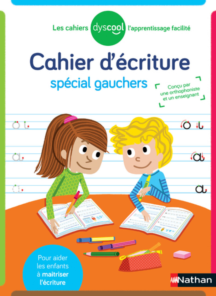 Cahier d'écriture pour gaucher-Dyscool - Jusserand Yachar, Barbier F - NATHAN