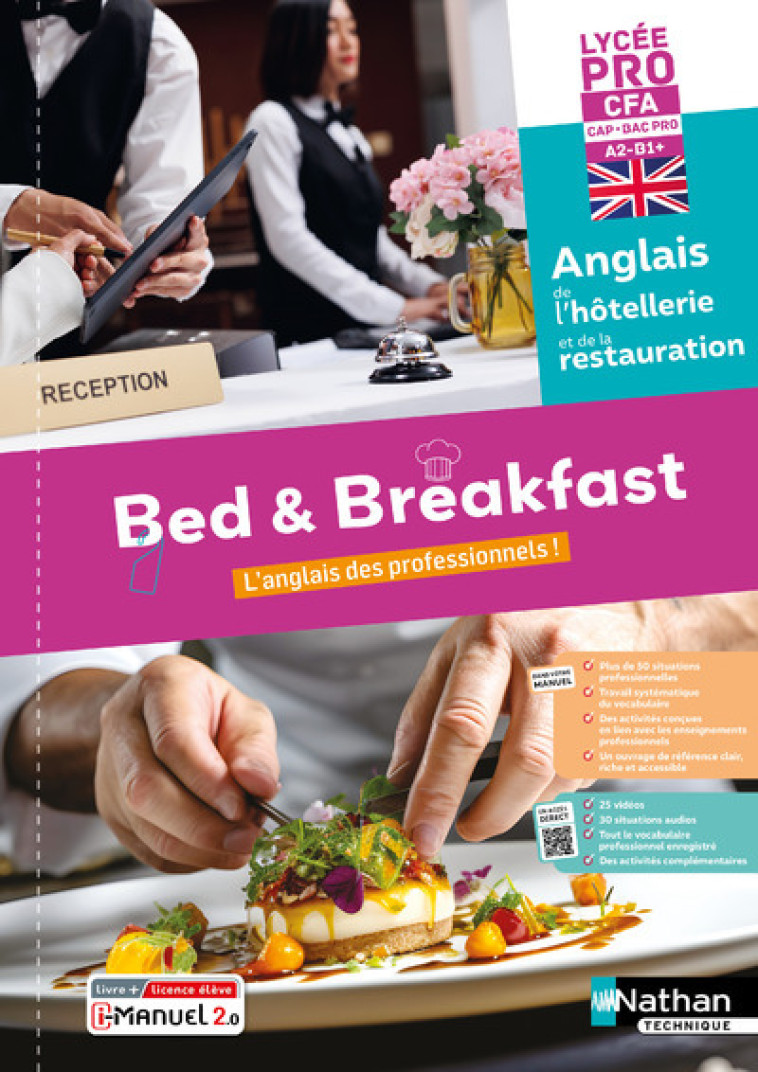 Bed & Breakfast Anglais de l'hôtellerie-restauration LP/CFA/BAC PRO et CAP - 2024 - Cahier - élève - + iManuel - Marie-Line Périllat-Mercerot - NATHAN