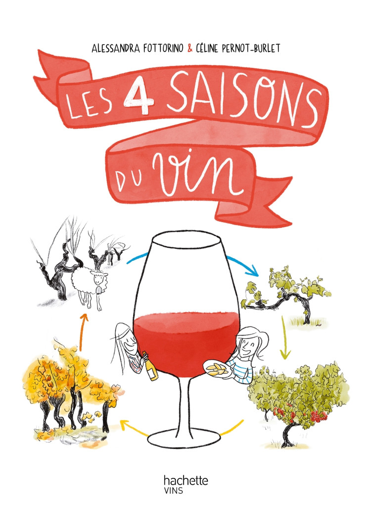 Les 4 saisons du vin - Alessandra Fottorino, Céline Pernot-Burlet - HACHETTE PRAT