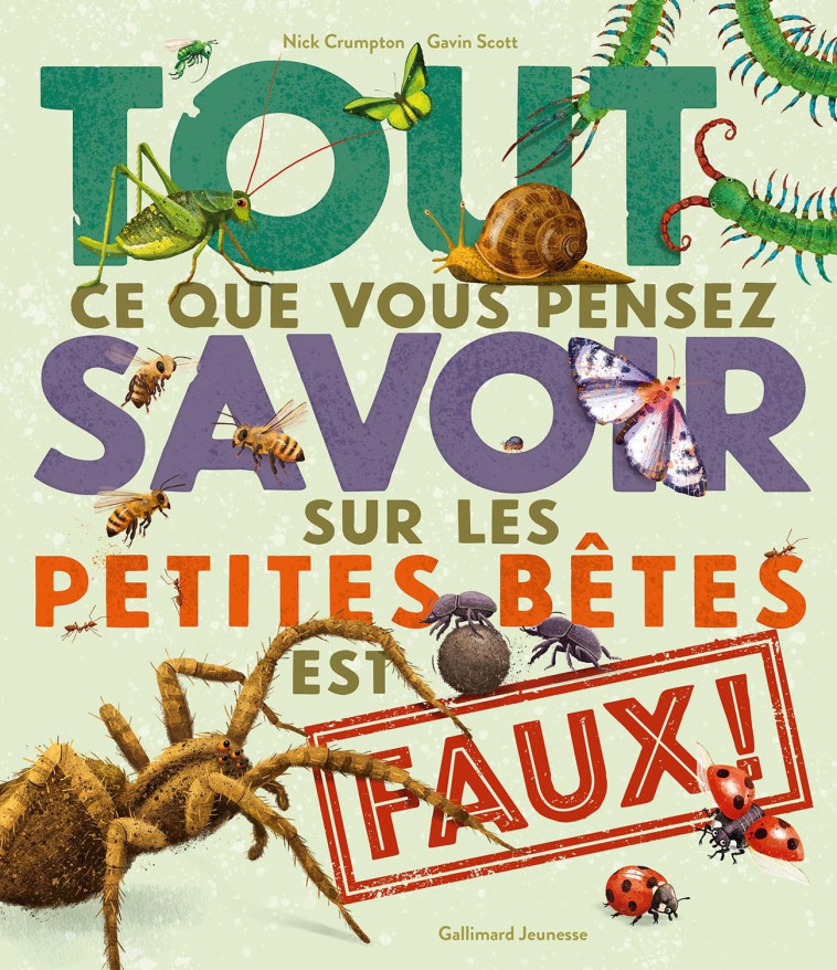 Tout ce que vous pensez savoir sur les petites bêtes est faux ! - Nick Crumpton, Gavin SCOTT, Bérangère Viennot, Bérengère Viennot - GALLIMARD JEUNE