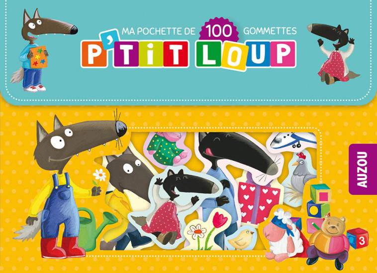 MA POCHETTE DE 100 GOMMETTES P'TIT LOUP - Orianne Lallemand, Éléonore THUILLIER, Orianne Lallemand, Éléonore THUILLIER - AUZOU