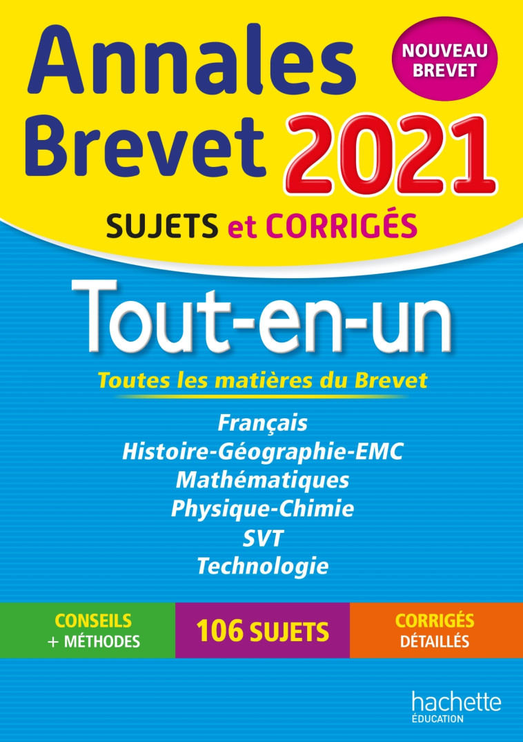 Annales Brevet 2021 Tout-en-Un - Brigitte Réauté - HACHETTE EDUC