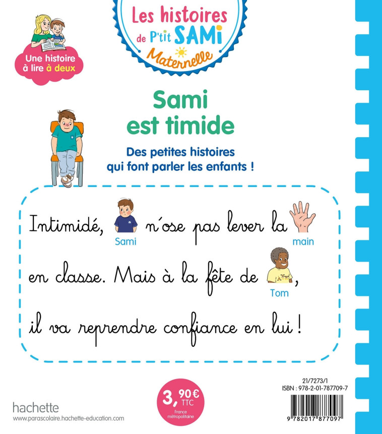 Les histoires de P'tit Sami Maternelle (3-5 ans) : Sami est timide - Alain Boyer - HACHETTE EDUC