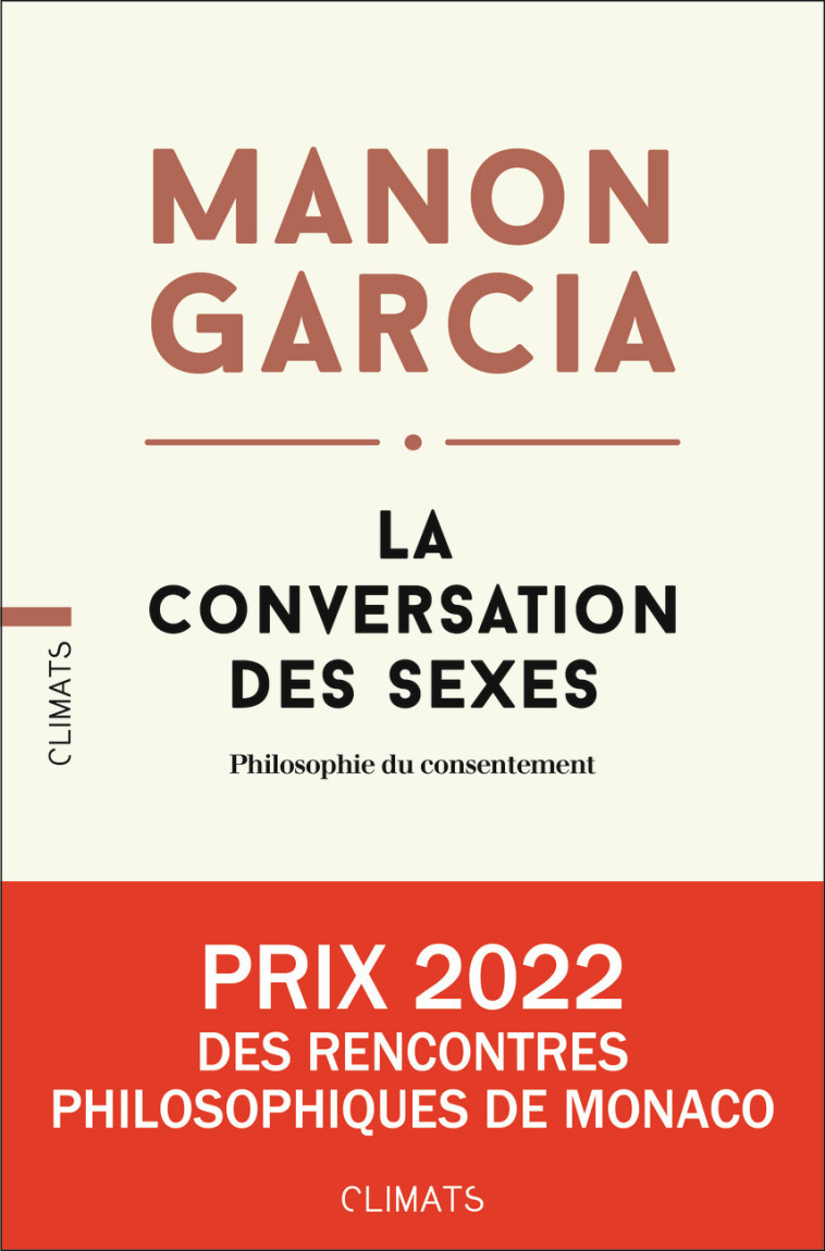 La Conversation des sexes - Manon Garcia - CLIMATS