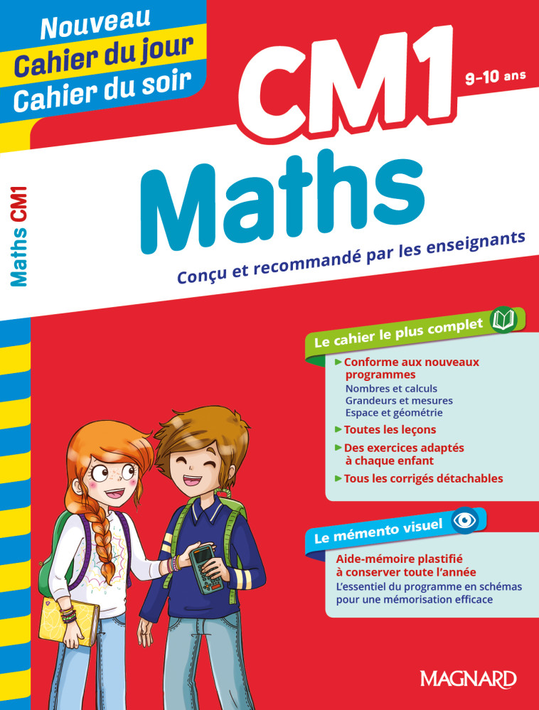 Maths CM1 - Cahier du jour Cahier du soir - Bernard Séménadisse - MAGNARD