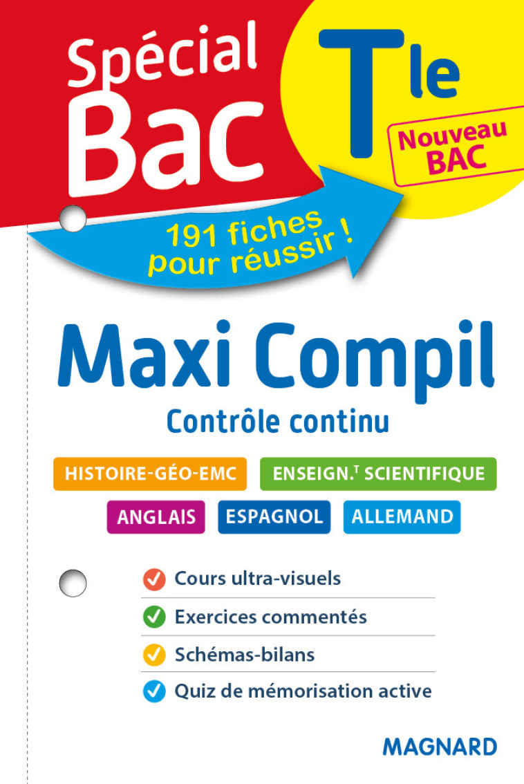 Spécial Bac Maxi Compil de Fiches contrôle continu Tle Bac 2021 - Nadine Daboval - MAGNARD