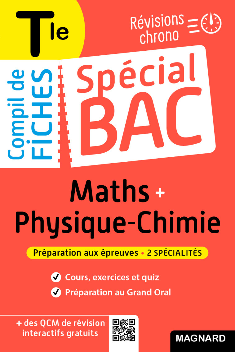 Spécial Bac Compil de Fiches Maths-Physique-Chimie Tle Bac 2025 - Christian Mariaud - MAGNARD