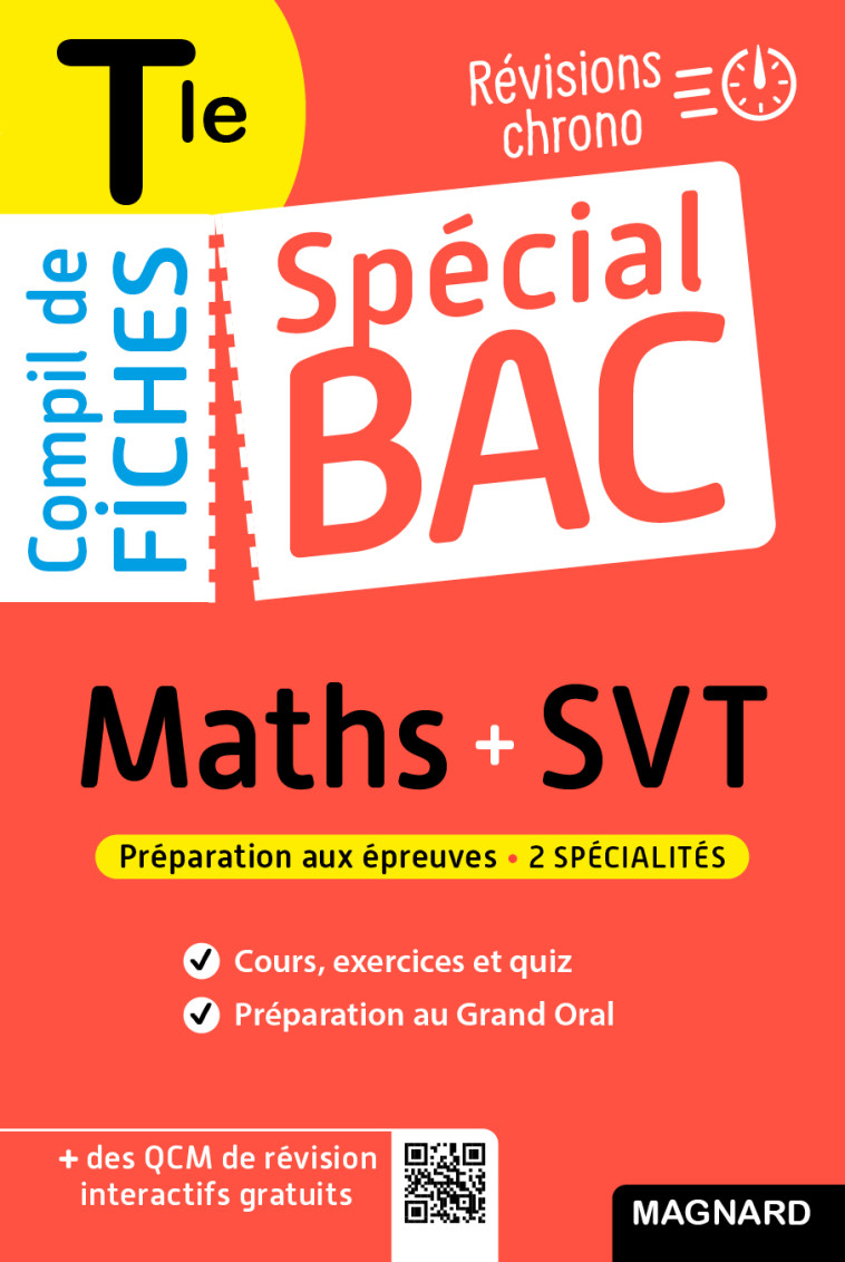 Spécial Bac Compil de Fiches Maths-SVT Tle Bac 2025 - Coraline Madec - MAGNARD