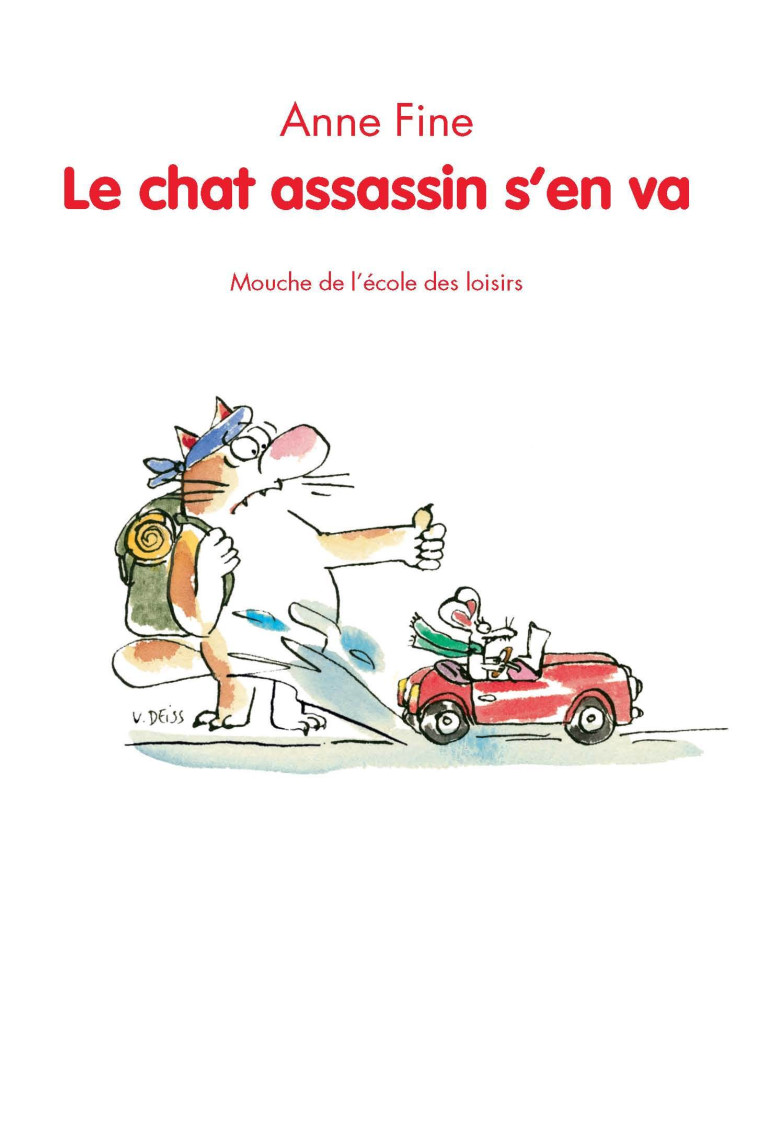 LE CHAT ASSASSIN S' EN VA - Anne FINE - EDL