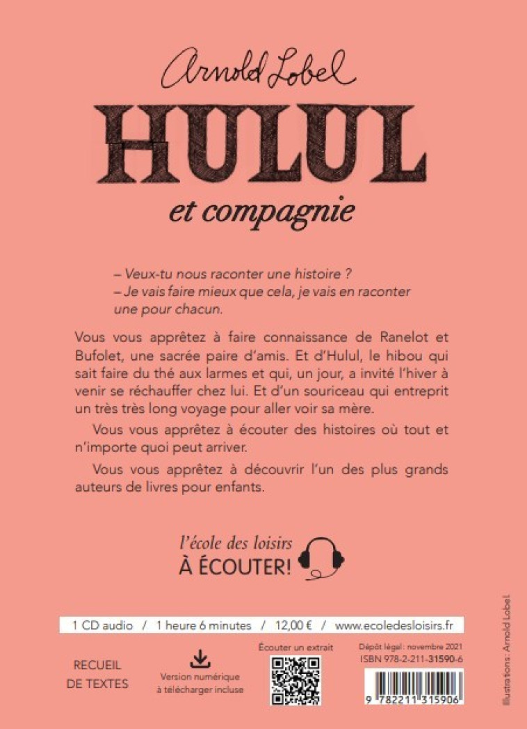 Hulul et Compagnie - Arnold Lobel - EDL