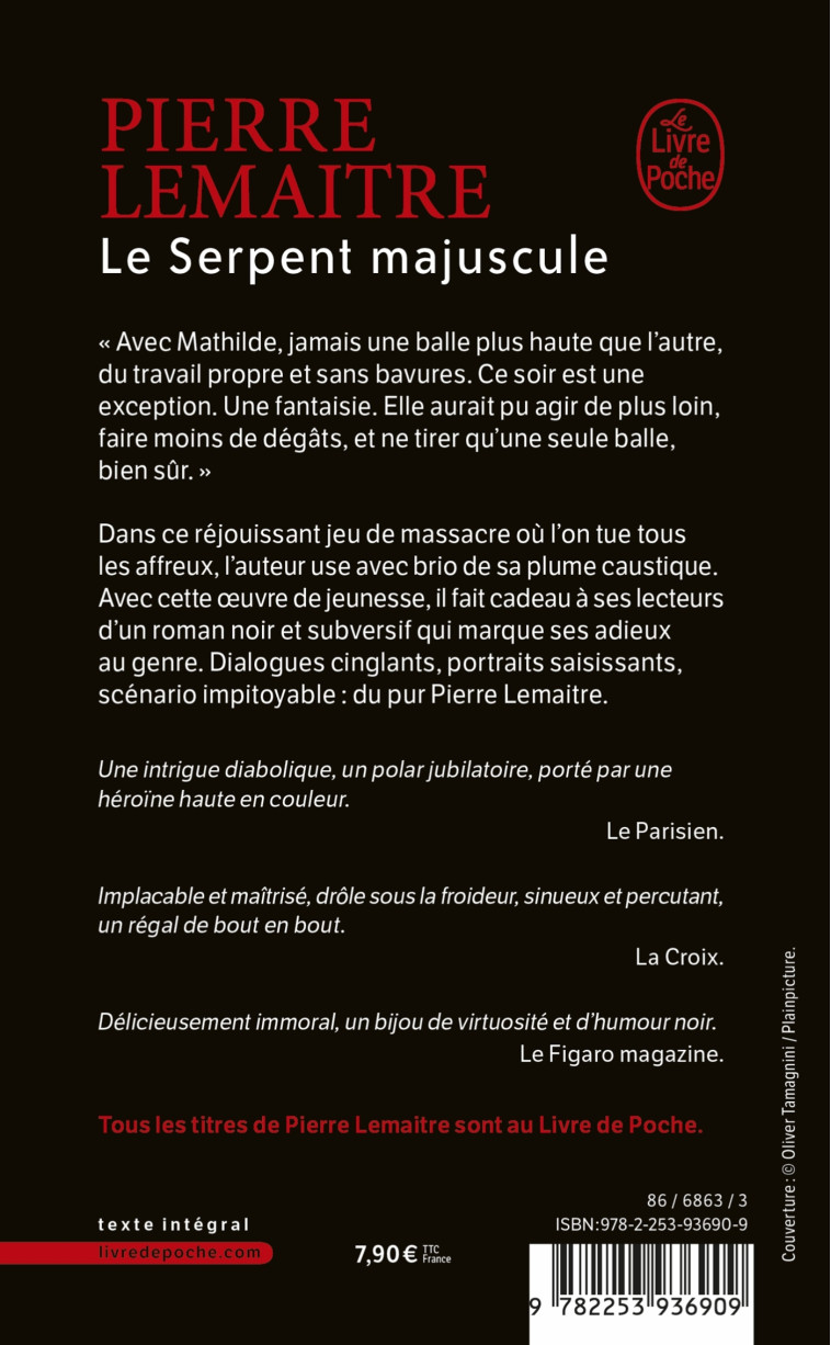 Le Serpent majuscule - Pierre Lemaitre - LGF