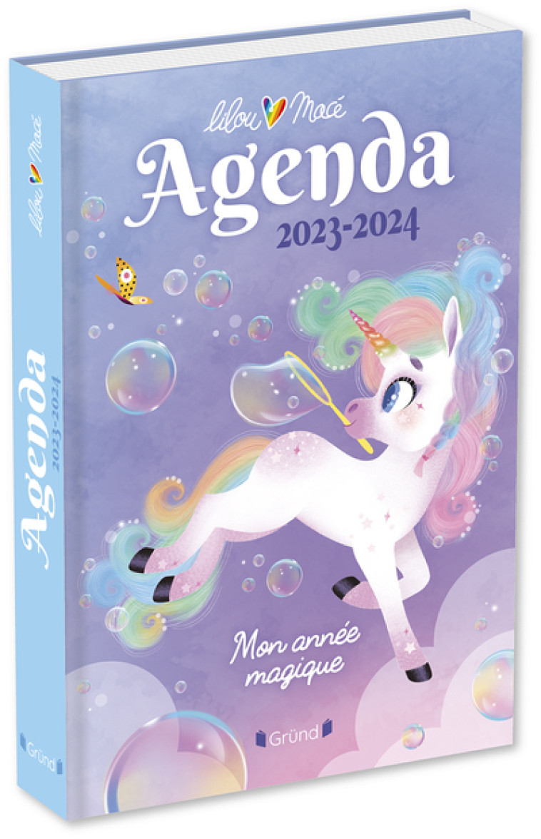 Agenda Lilou la licorne 2023-2024 - Lilou Macé - GRUND