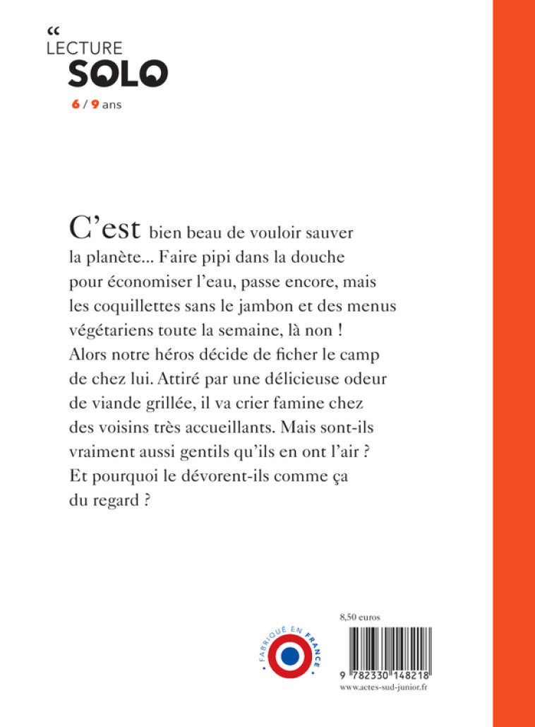 Au secours, mes parents sont végétariens ! - Jean-Charles Berthier - ACTES SUD