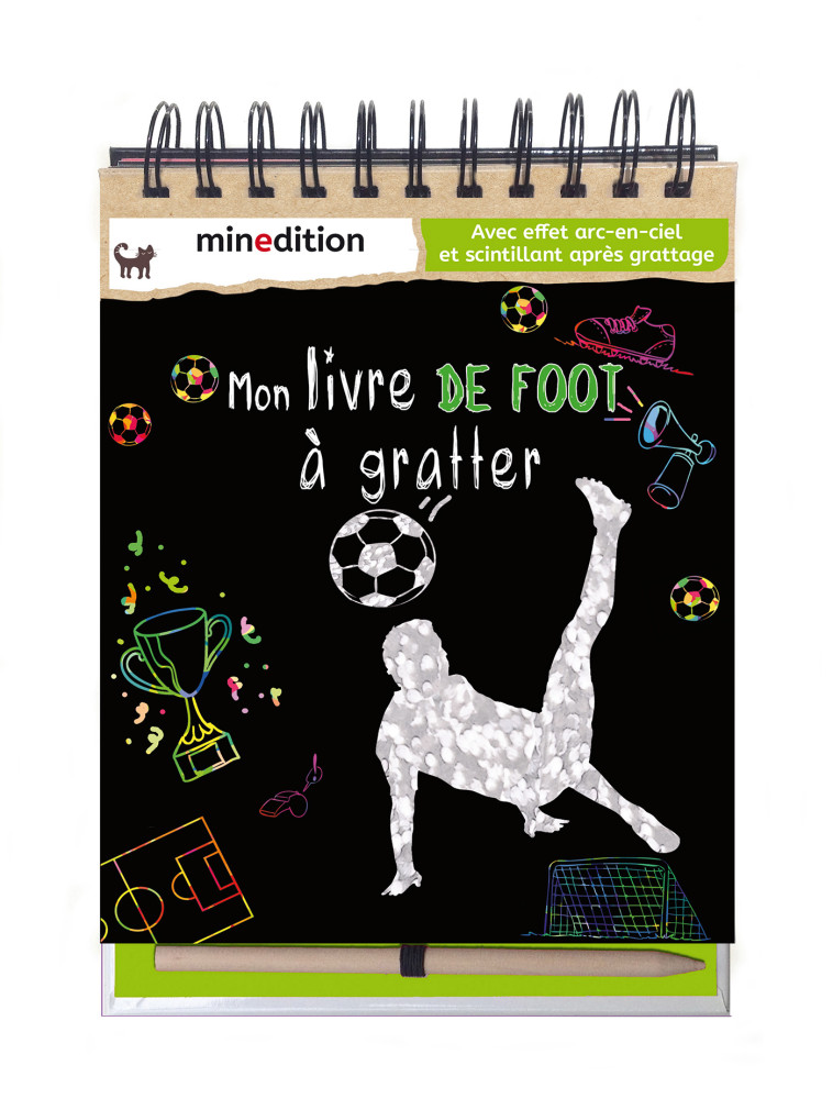 mon livre de foot a gratter -  Schindler eva - MINEDITION