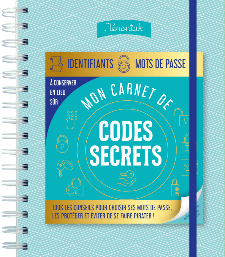 Mon carnet de codes secrets Mémoniak 2020 - Bertrand Lobry - 365 PARIS