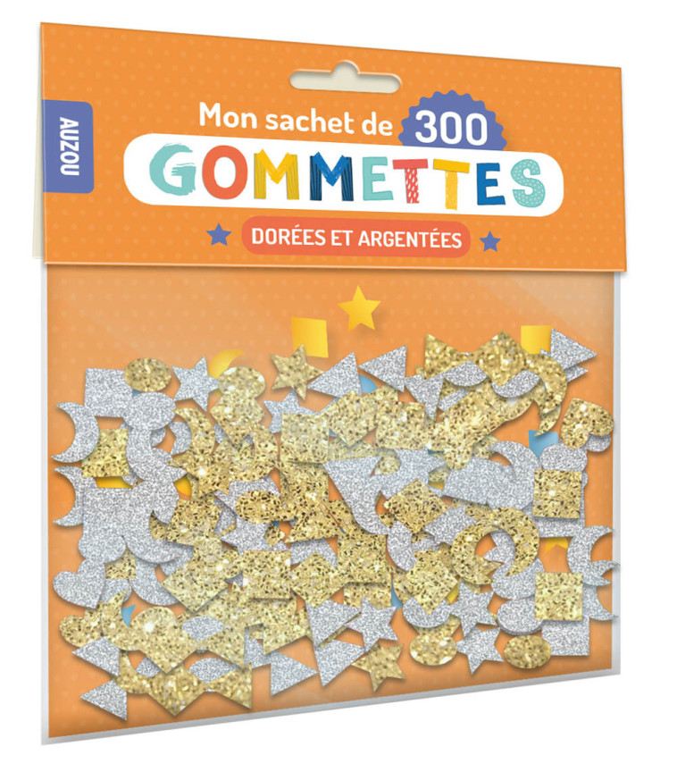 300 GOMMETTES EN OR ET EN ARGENT - XXX - AUZOU