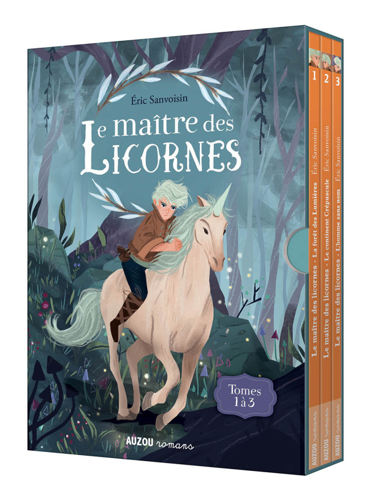 COFFRET TRILOGIE LE MAÎTRE DES LICORNES - TOMES 1 À 3 - Éric Sanvoisin - AUZOU