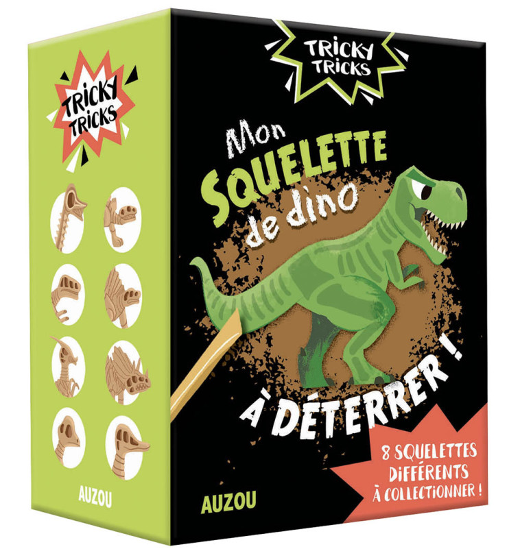 TRCKY TRICKS - MON SQUELETTE DE DINO À DÉTERRER ! -  PESKIMO - AUZOU